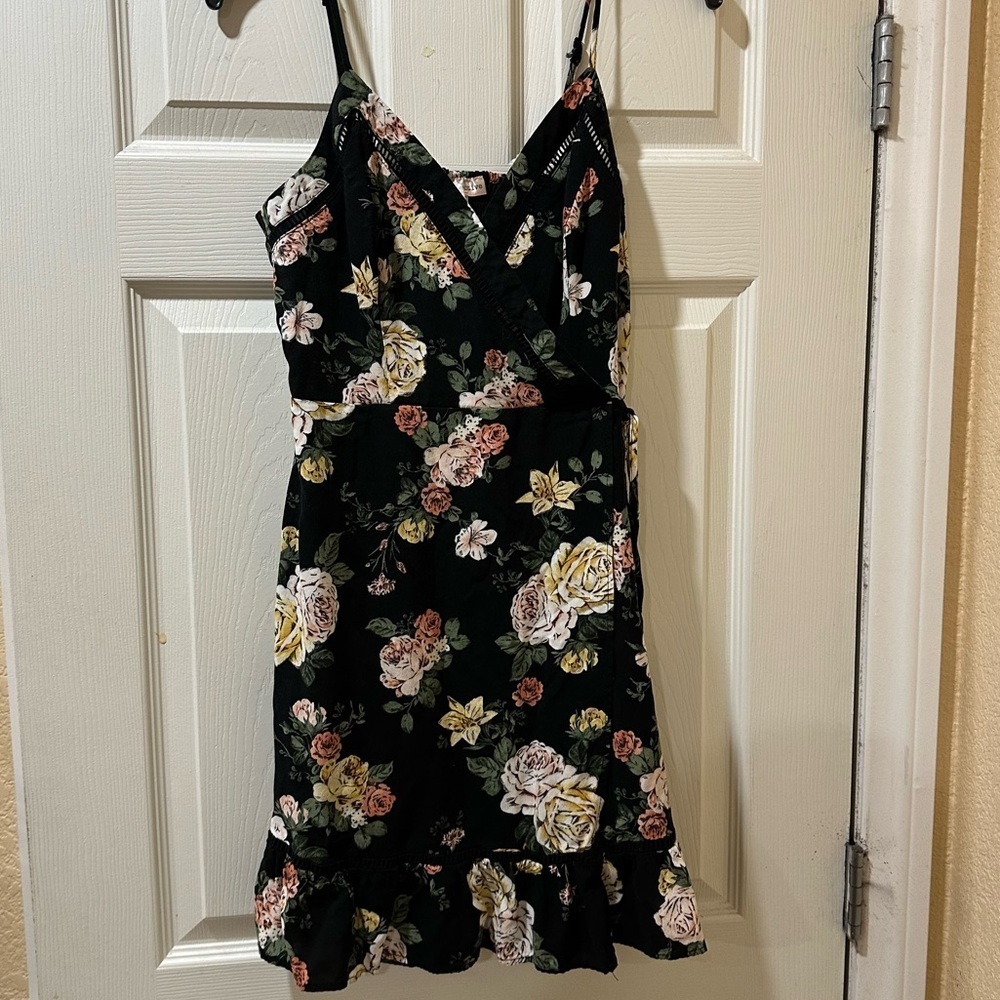 Floral Print Tie Dress